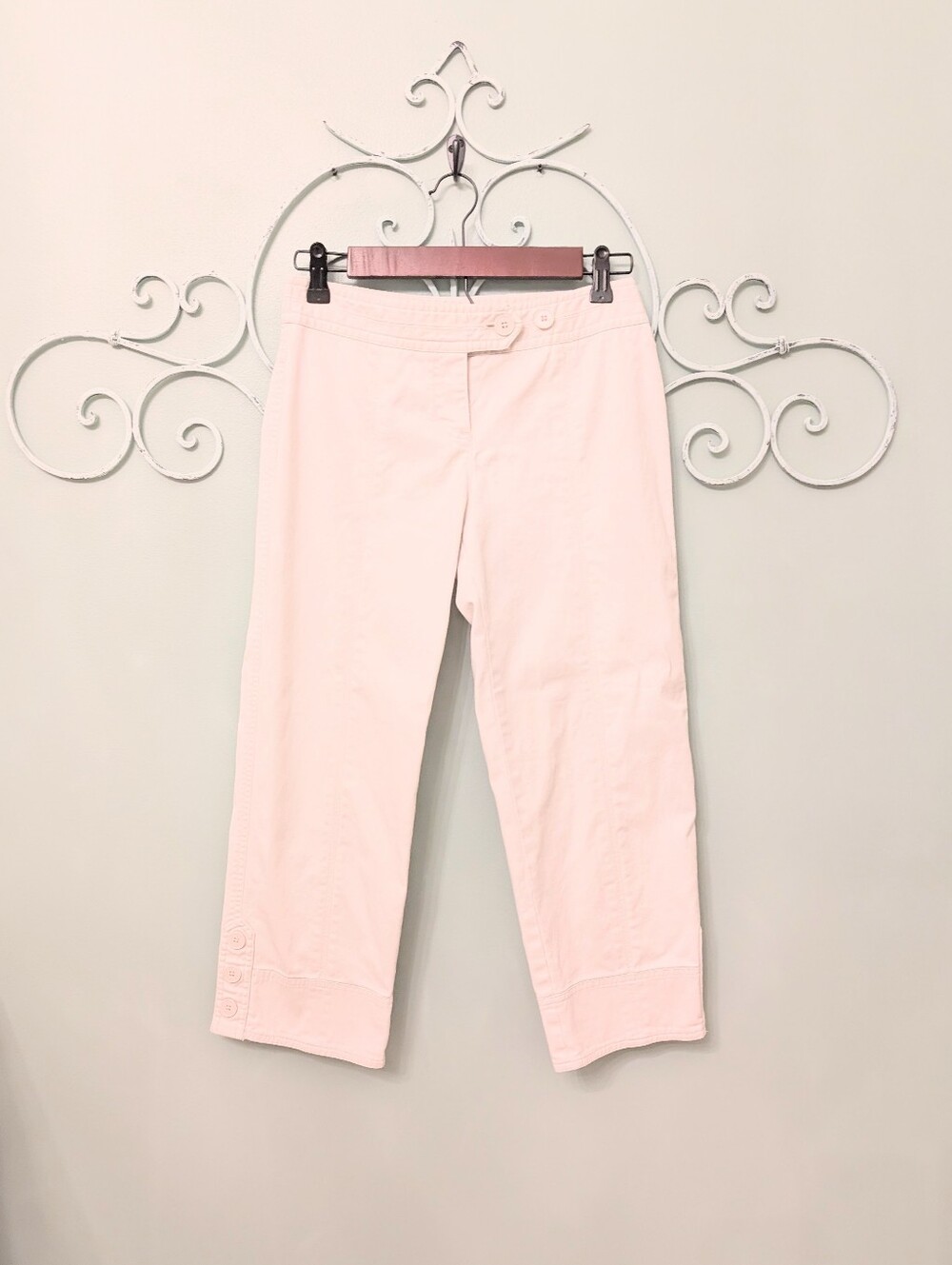 Loft light tan cropped pant